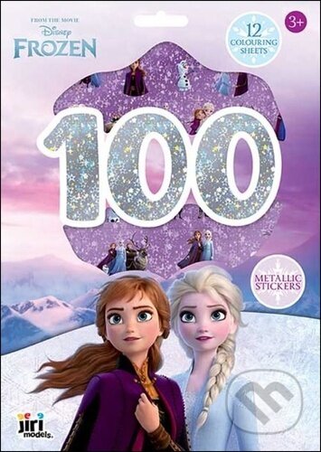 100 metalických samolepek s omalovánkovými listy: Ledové království - kniha z kategorie Omalovánky, vystřihovánky, papír