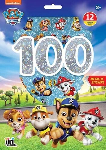 100 metalických samolepek s omalovánkovými listy: Tlapková patrola - kniha z kategorie Omalovánky, vystřihovánky, papír