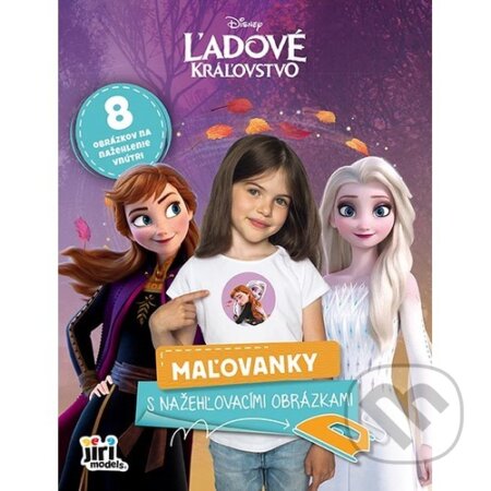 Maľovanky s nažehľovacími obrázkami Ľadové kráľovstvo