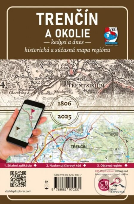 Trenčín a okolie – Kedysi a dnes (1: 105 000)