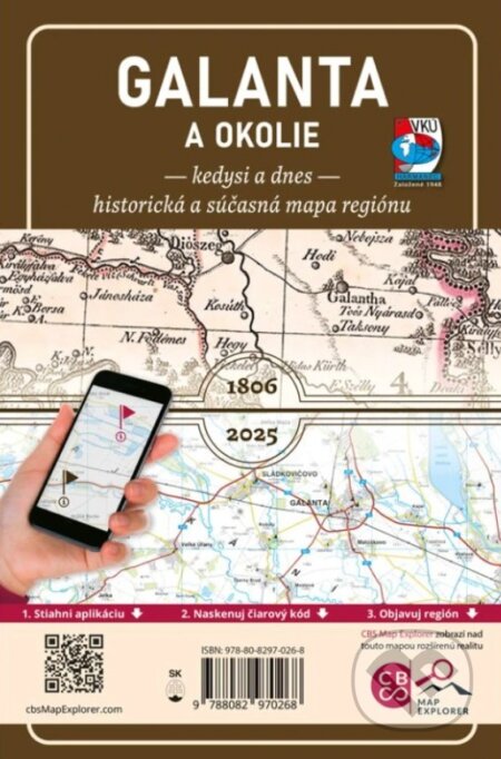 Galanta a okolie – Kedysi a dnes (1: 130 000)