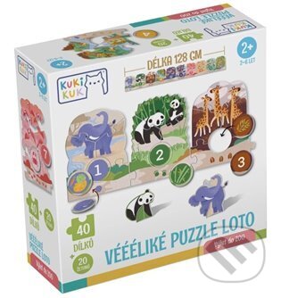 KukiKuk - Véééliké puzzle ʟoto Výlet do ZOO - kniha z kategorie Puzzle