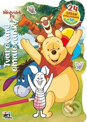 Tvarované omalovánky: Medvídek Pú