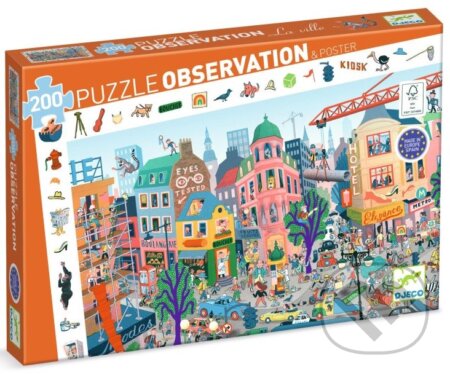 Vyhledávací puzzle Město - puzzle z kategorie 60 - 300 dílků