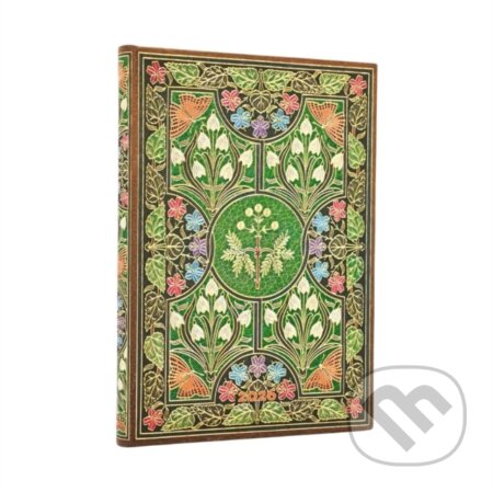 Paperblanks - týždenný diár Poetry in Bloom 2026 (midi, verso, magnetické zatváranie)