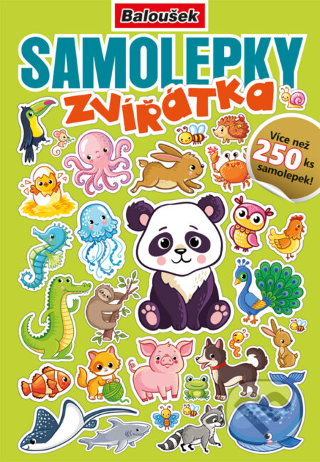 Samolepkový sešit: Zvířátka (Více než 250 ks samolepek!)