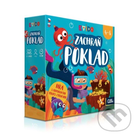 Společenská hra: Kvído: Zachráň poklad (CZ/SK) (Albi). Albi, 2025