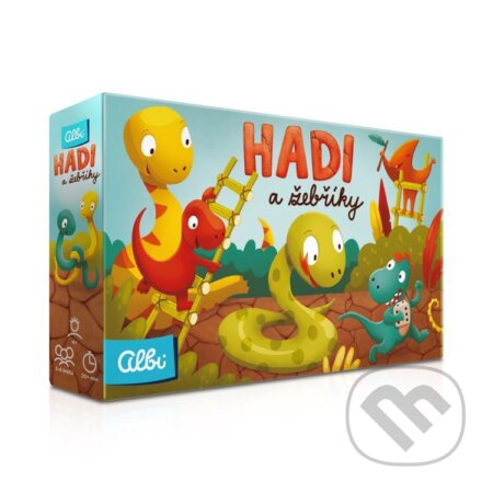 Spoločenská hra: Hady a rebríky: Dinosaury (Albi). Albi, 2025