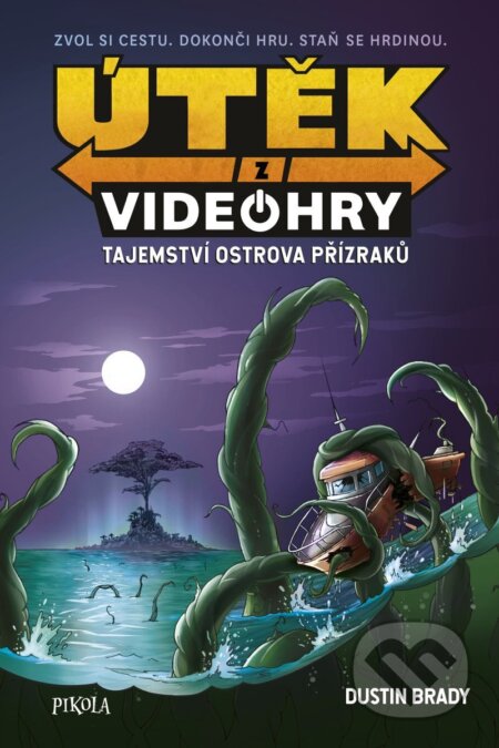 Útěk z videohry (Tajemství ostrova přízraků) - Dustin Brady, Jesse Brady (ilustrátor) - kniha z kategorie Pro děti