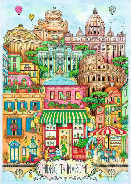 Trefl Puzzle 1000 Premium Plus - Polnoc v Ríme - Madalina Tantareanu