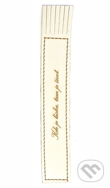 Záložka Kde je láska, tam je život