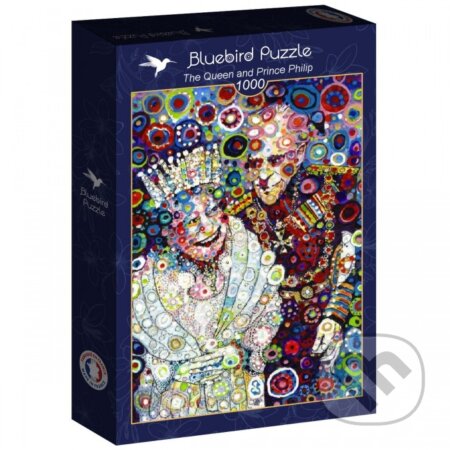 Kniha Puzzle Kráľovná Alžbeta a princ Philip