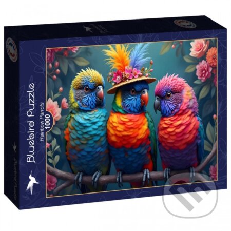 Puzzle: Puzzle Dúhové papagáje (Bluebird). Bluebird, 2025