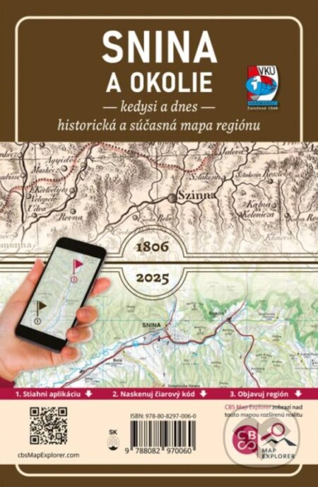 Snina a okolie – Kedysi a dnes (1: 120 000)