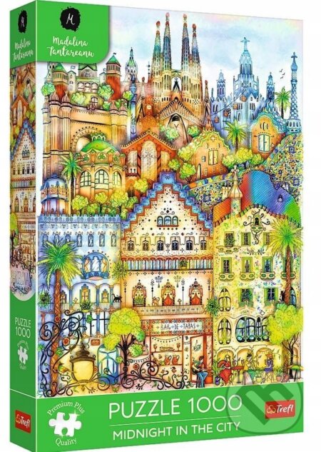 Puzzle premium 1000 dílků – půlnoc v Barceloně