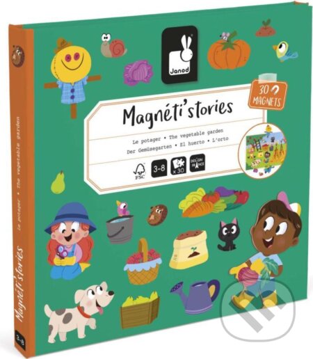 Magnetická kniha Magnetistories Záhrada