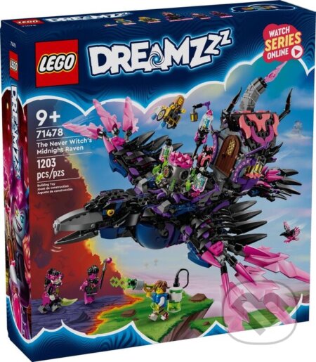 Spoločenská hra: LEGO® DREAMZzz™ 71478 Nikdyčarodejnica a jej Polnočný havran (LEGO). LEGO, 2025