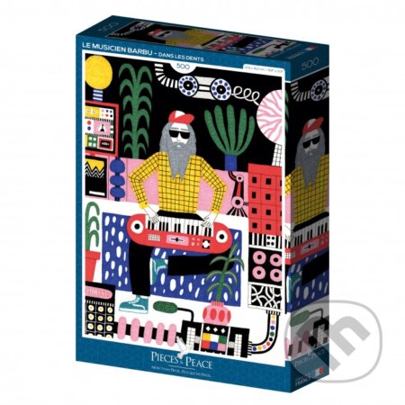 Puzzle Bradatý hudobník - puzzle z kategorie 500 - 1000 dílků