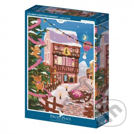 Puzzle Vianočný trh v Colmare - puzzle z kategorie 500 - 1000 dílků