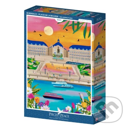 Puzzle Bordeaux - Place de la Bourse - puzzle z kategorie 500 - 1000 dílků