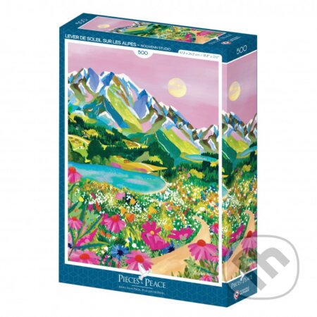 Puzzle Lever de Soleil sur les Alpes - puzzle z kategorie 500 - 1000 dílků