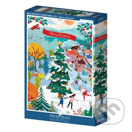 Puzzle Korčuľovanie do vianočnej radosti - puzzle z kategorie 500 - 1000 dílků