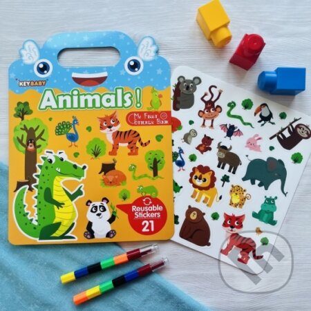 Gumolepky - Poznávam zvieratká - kniha z kategorie Samolepky