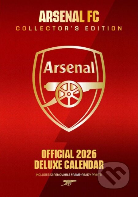 Deluxe kalendář 2026 FC Arsenal (29,7 x 42 cm)