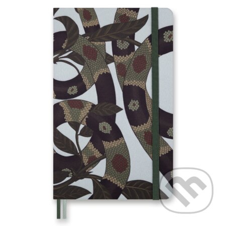 Moleskine - zápisník Snake leaves (stredný, linajkovaný, limitovaná edícia)