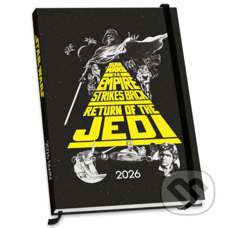 Diář 2026 Star Wars|Hvězdné války: Classic (A5 15 x 21,5 x 1,5 cm) (). , 2025