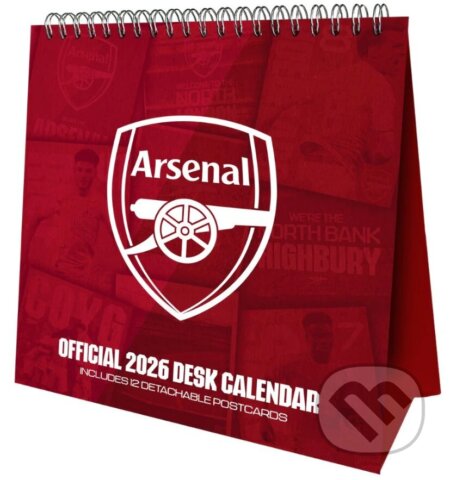 Oficiální stolní kalendář 2026 FC Arsenal (16 x 17,5 cm) (Arsenal Pulp Press). Arsenal Pulp Press, 2025