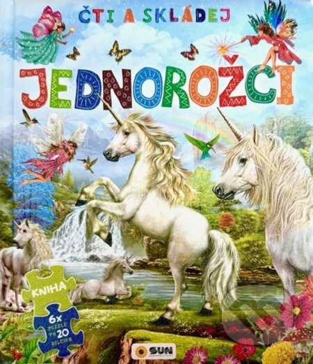 Čti a skládej: Jednorožci (kniha a 6 x puzzle)