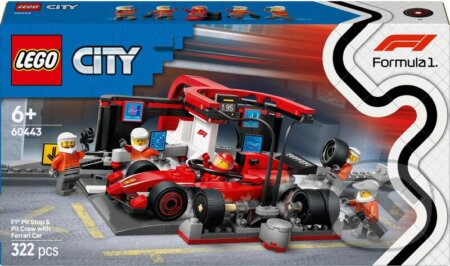 LEGO® City 60443 Zastávka v F1® a Pit Crew s autom Ferrari