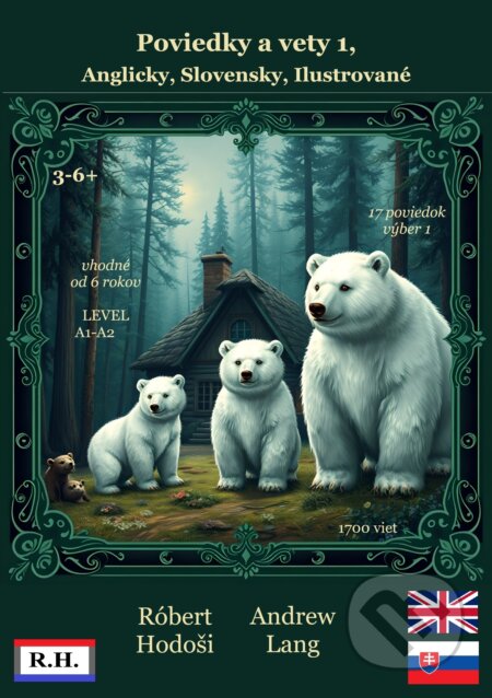 Kniha Poviedky a vety 1, Anglicky, Slovensky, Ilustrované