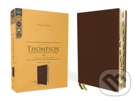 Kniha: KJV, Thompson Chain-Reference Bible, Genuine Leather, Calfskin, Brown, Red Letter, Thumb Indexed, Comfort Print (Thompson Frank). Zondervan, 2022