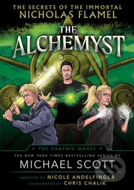 Kniha: The Alchemyst: The Secrets of the Immortal Nicholas Flamel Graphic Novel (Chris Chalik a Michael Scott). Delacorte, 2023