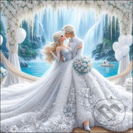 Diamantové malování Svatba 30x40 cm