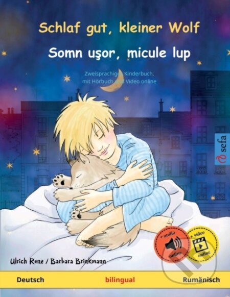 Kniha: Schlaf gut, kleiner Wolf - Somn uşor, micule lup (Deutsch - Rumanisch) (Ulrich Renz). , 2023