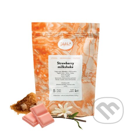 Kávy a čaje: Kolumbia Strawberry Milkshake (Idylika). Idylika, 2025