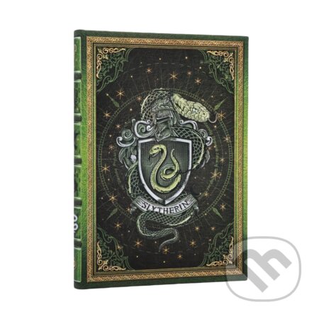 Paperblanks - zápisník Slytherin Journal (midi, čistý, elastické zatváranie)
