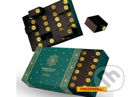 Adventný kalendár káva&čaj&čokoláda ELEGANT