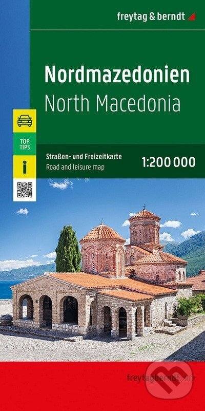 Severní Makedonie 1:200 000 / automapa + volnočasová mapa