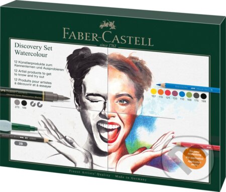 Sada Faber-Castell Try-it box, Albrech Dürer, mokrá technika - 12 ks, mokrá technika