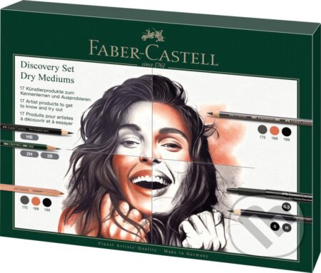 Sada Faber-Castell Try-it box, suchá technika - 17 ks, suchá technika