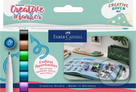 Popisovače Faber-Castell Creative Haven - 6 ks