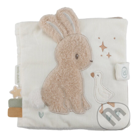 Spoločenská hra: Textilná knižka s aktivitami Newborn Naturals (Little Dutch). Little Dutch, 2025