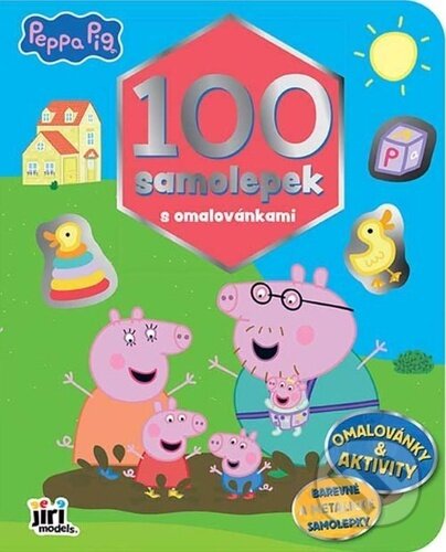 Peppa Pig (Prasátko Peppa) - 100 samolepek s omalovánkami