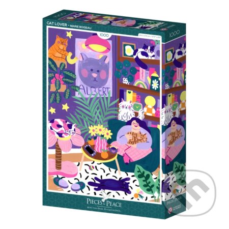 Kniha Puzzle Milovník mačiek