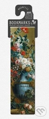 Umelecká magnetická záložka Kvety vo váze (Classics Magnetic Bookmarks - Flowers In A Blue Vase)