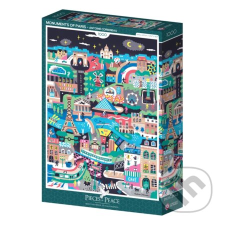 Pamiatky Paríža - puzzle z kategorie 500 - 1000 dílků